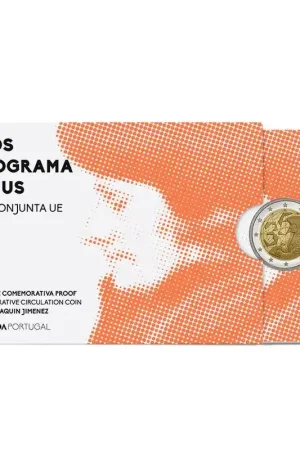 Portugal 2 Euro Erasmus 2022 Proof Popularny
