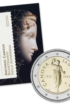 San Marino 2 Euro Canova 2022 Oryginalny