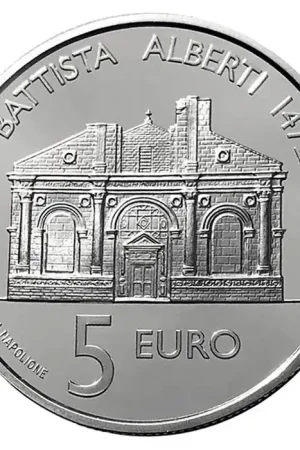 San Marino 5 Euro Leon Battista Alberti 2022 Zwrot pieniędzy
