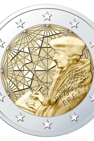 Niska cena Slovenie 2 Euro Erasmus 2022 UNC