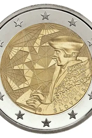 Slowakije 2 Euro Erasmus 2022 Zwrot pieniędzy