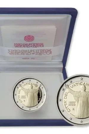 Oryginalny Vaticaan 2 Euro Paus Paulus VI 2022 Proof
