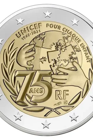 Bezpieczna płatność Frankrijk 2 Euro Unicef 2021