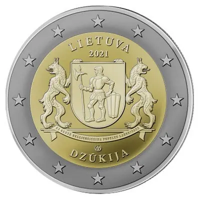 Litouwen 2 Euro Dzukija 2021 Wyprzedaż