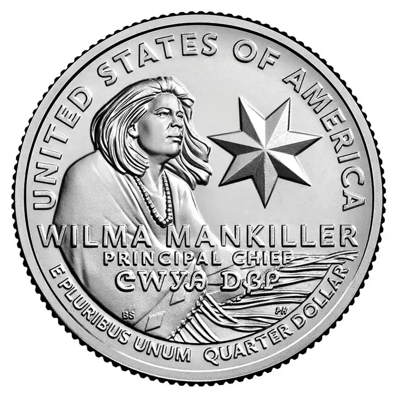 Zwrot pieniędzy US Quarter Wilma Mankiller 2022 D
