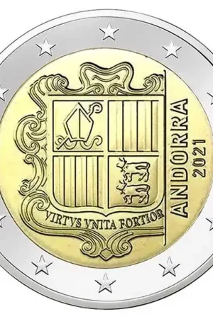 Tani Andorra 2 Euro 2021 UNC