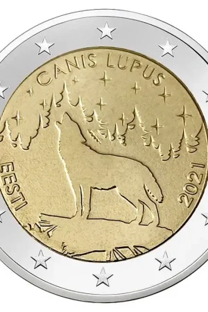 Promocja Estland 2 Euro Wolf 2021