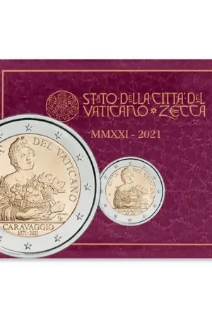 Niska cena Vaticaan 2 Euro Caravaggio 2021 BU
