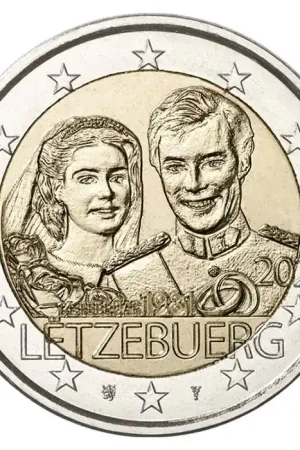 Luxemburg 2 Euro "Huwelijk" 2021 (reliëf-versie) Premium