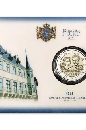 Luxemburg 2 Euro Huwelijk 2021 Coincard Tylko dziś