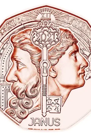 Autentyczny Oostenrijk 5 Euro Janus 2021