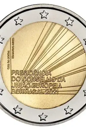 Portugal 2 Euro EU-Voorzitter 2021 Zwrot pieniędzy