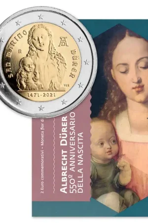 Autentyczny San Marino 2 Euro De¼rer 2021