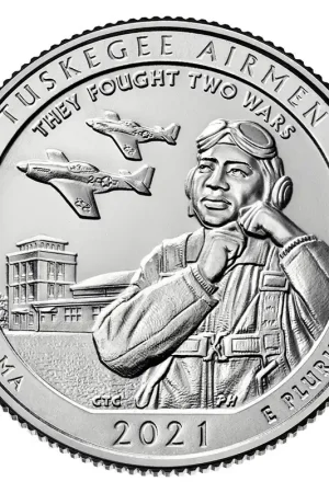 US Quarter Tuskegee Airmen 2021 P Autentyczny