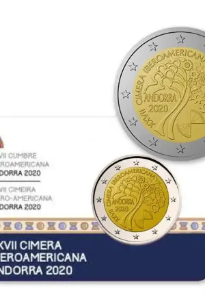 Premium Andorra 2 Euro Ibero-Amerikaanse Top 2020 Proof