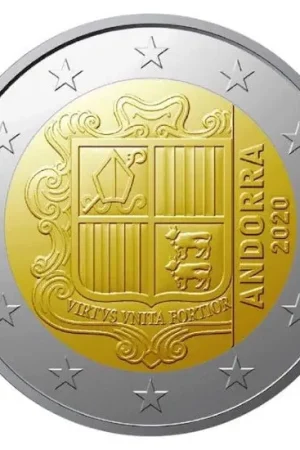 Andorra 2 Euro 2020 UNC Autentyczny