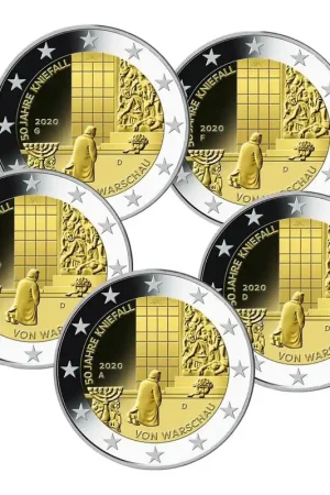 Duitsland 2 Euro Set Warschau 2020 Wyprzedaż