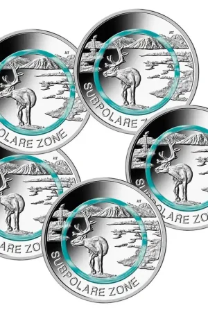 Duitsland 5 x 5 Euro "Subpolaire Zone" 2020 Proof Niska cena