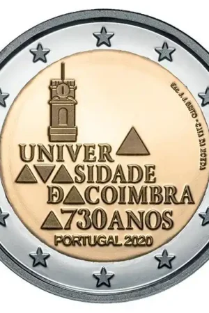 Portugal 2 Euro Coimbra 2020 Nowość
