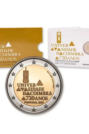Portugal 2 Euro "Coimbra" 2020 Proof Ostatnia szansa