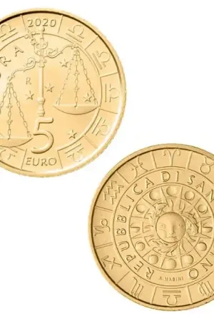 San Marino 5 Euro Weegschaal 2020 Premium