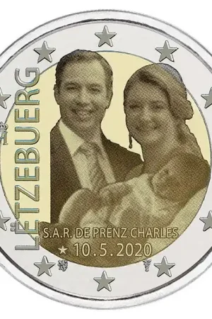 Wysoka jakość Luxemburg 2 Euro Prins Charles 2020 foto-versie