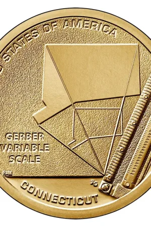 US Innovation Dollar Connecticut 2020 P Autentyczny