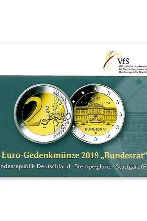 Nowość Duitsland 2 Euro Bundesrat 2019 Coincard F