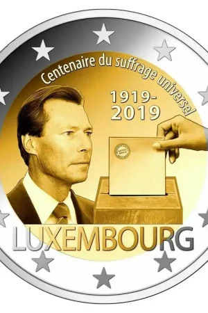 Luxemburg 2 Euro Kiesrecht 2019 UNC Rabat
