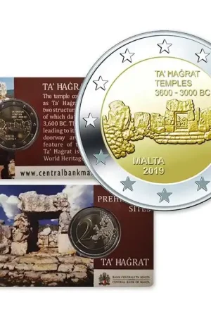 Malta 2 Euro Ta- Hagrat 2019 Coincard Tylko dziś