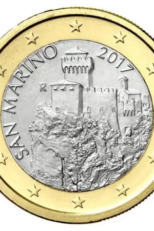 San Marino 1 Euro 2019 UNC Zwrot pieniędzy