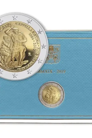 Popularny Vaticaan 2 Euro Sixtijnse Kapel 2019
