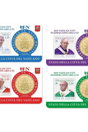 Najlepsza cena Vaticaan Coincard + Postzegel Set 2019 #1