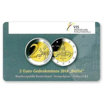 Duitsland 2 Euro Berlin 2018 Coincard F Oferta limitowana