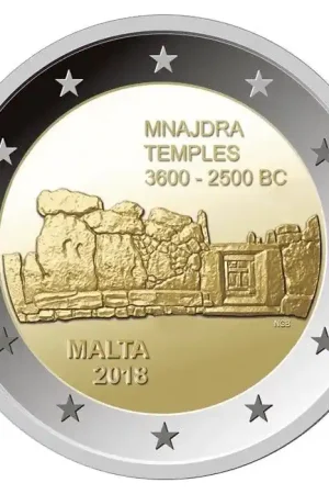 Ekspresowa dostawa Malta 2 Euro Mnajdra 2018 UNC