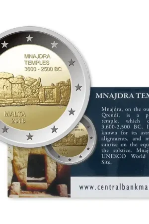 Szybka dostawa Malta 2 Euro "Mnajdra" 2018 Coincard