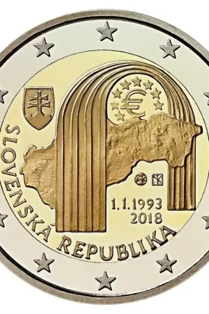Slowakije 2 Euro 25 Jaar Republiek 2018 Tani