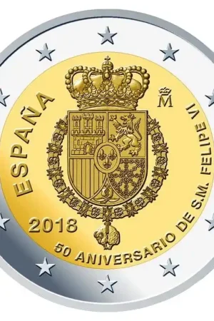 Spanje 2 Euro Felipe 2018 Autentyczny