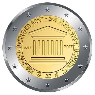 Rabat Belgie 2 Euro Gent 2017 UNC
