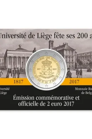 Ostatnia szansa Belgie 2 Euro Luik 2017 Coincard FR