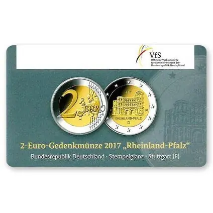 Oferta Duitsland 2 Euro Rheinland-Pfalz 2017 Coincard F