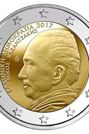 Griekenland 2 Euro "Kazantzakis" 2017 Darmowa dostawa