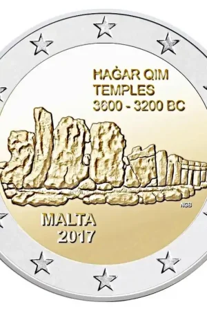 Malta 2 Euro Hagar Qim 2017 Autentyczny