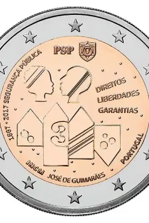 Portugal 2 Euro Politie 2017 Nowość