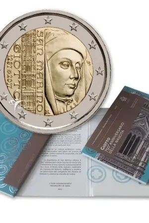 San Marino 2 Euro Giotto 2017 Autentyczny