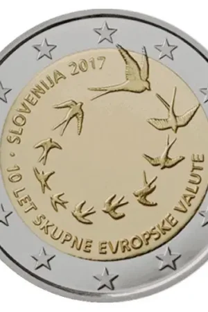 Promocja Slovenie 2 Euro 10 Jaar Euro 2017
