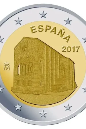 Niska cena Spanje 2 Euro Naranco 2017 UNC