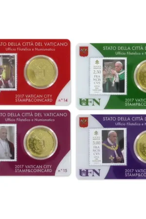 Vaticaan Coincard + Postzegel Set 2017 Premium