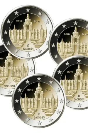 Duitsland 2 Euro Set Sachsen 2016 Zamów teraz