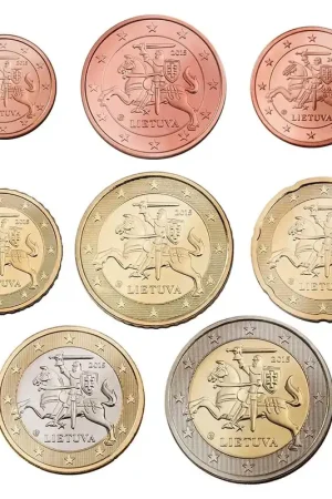 Litouwen UNC Set 2015 Zwrot pieniędzy